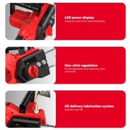 12 Inch Brushless Electric ChainSaw Cordless Battery Saw Portable Garden Woodworking Power Tool For Makita 18V Battery