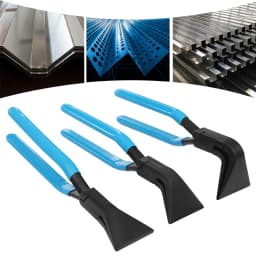 3-Piece Versatile Sheet Metal Bending Pliers 45 ° Bend, 95 ° Bend, 180 ° Straight Head, Max. Jaw Width 60mm/2.36 Inches