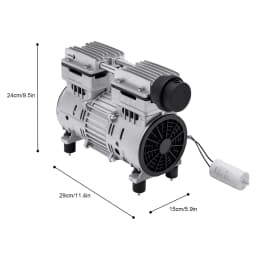 750W Aluminum Alloy Oil-Free Vacuum Pump 65-70L/min Air Flow Speed B Insulation Class for Mechanical Equipment