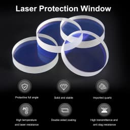 ACHI Laser Protective Lens Cutting Head Protection Window lens for Laser Welding Cleaning Cutting Machine D20*3 D18*2 D48*3