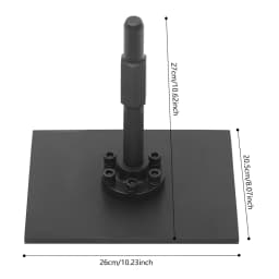 Tamping Shaft Plate, Heavy-duty Tamper Plate with 30mm Rod, 40CR Steel Compactor Plate for Road Construction, Trench, 26*20.5cm