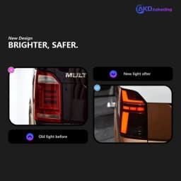 CG Dynamic Animation LED Rear Taillight Fits Volkswagen Multivan T6 2015-2019
