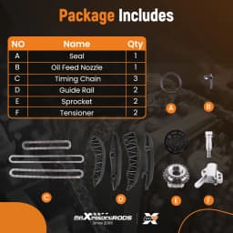 Timing Chain Kit for BMW 1 3 5 Series E81 N47D16 N47D20 Diesel 11318570649S4