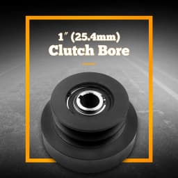 Heavy Duty Centrifugal Clutch for 1 inch Bore Dual Pulley 8HP-16HP Engine
