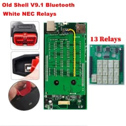 TCS White NEC Relays Multidiag Pro Old Housing V9.0 & V9.1 V2021.11 Bluetooth Double PCB PRO + Diagnosis Scanner For Car/Truck