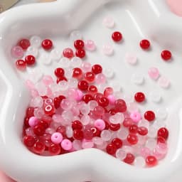 100pcs/lot Glass Imitation Jade Beads Flat Round Spacer Beads Mixed Bead for DIY Necklaces Bracelets Jewelry Making Accessories
