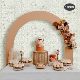 Flower Wall Backdrop 10 Pieces 2.58ft² Coverage Water-Resistant No Maintenance Needed For Parties Home Decoration
