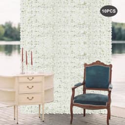 Flower Wall Backdrop 10 Pieces 2.58ft² Coverage Water-Resistant No Maintenance Needed For Parties Home Decoration