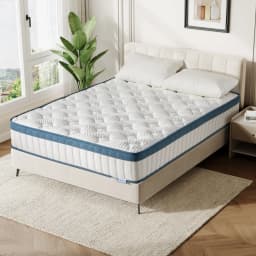 Tribesigns Mattress 90x200x25cm, 7-Zone Pocket Spring Mattress H3 Medium, Orthopedic Spring Mattress with Gel Memory Foam