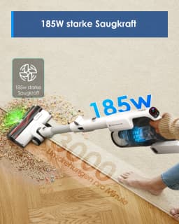 Tineco Pure ONE A50S Cordless Stick Vacuum Cleaner, Flexible Battery-Powered Vacuum 70 Min., 3DSense Power Brush, PureCyclone Technology 1L St