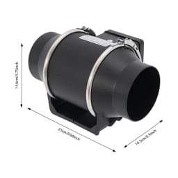Pipe Exhaust Fans | 220V 35W Low Noise Duct Ventilation Fan for Kitchen/Bathroom/Warehouse | 220m³/h Wall Exhaust Duct Fan