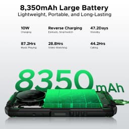 DOOGEE Fire 3 Rugged Phone 5.5" HD+ Display 12GB+64GB 8350mAh Battery 13MP Camera Widevine L1 NFC IP68 Android 15 Cell Phone