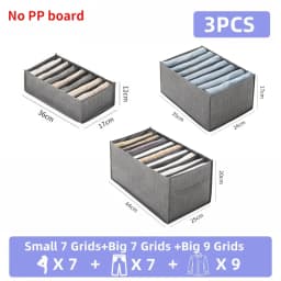 Pants Jeans Storage Box Drawers Organizer for Underwear Bra Socks Wardrobe Clothes Organizer Cabinet T-Shirt Organizers Storage