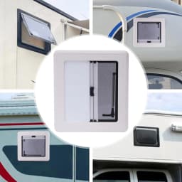 RV Caravan Camper Van Hinged Push-Out Window Ventilation Hatch Karavan Mobile Motor Home Caravan Extrapolated Ventilation Window