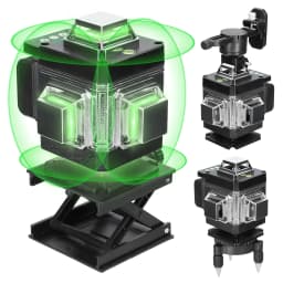 16 Lines Laser Level 3° Self-leveling Machine Rechargeable Lithium Battery Leveling Tool with 1.2m Adjustable Tripod Stand