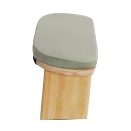 Wooden Meditation Stool, Foldable Kneeling Chair Meditation Bench, Floor Stool Seat for Home, Yoga Use Green