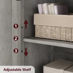 HAUSPROFI Tall Storage Cabinet 128cm with Glass Doors – Adjustable Shelves, Damp-Resistant for Kitchen, Bathroom & Hallway