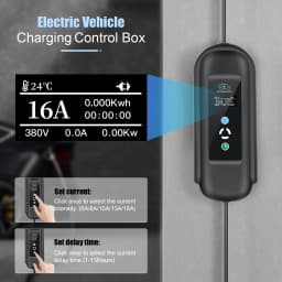 ISIGMA 5M 11KW EU Type 2 Mobile EV Charger 16A IEC 62169 Home Charging EVSE for PHEV EV New Energy Electric Hybrid Cars