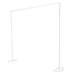 Wedding Backdrop Stand 2.4*2.4m 11Lbs Load Iron Backdrop Frame Adjustable Wedding Background Stand for Party Event