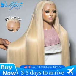 30 32 Inch 200% Density 613 Hd Lace Frontal Wig 13x6 13x4 Blonde Lace Front Wig Brazilian Straight Human Hair Wig Pre Plucked