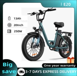 URLIFE E20 Electric Bike 250W Motor 20 Inch City Commuter Adult Electric Bicycle
