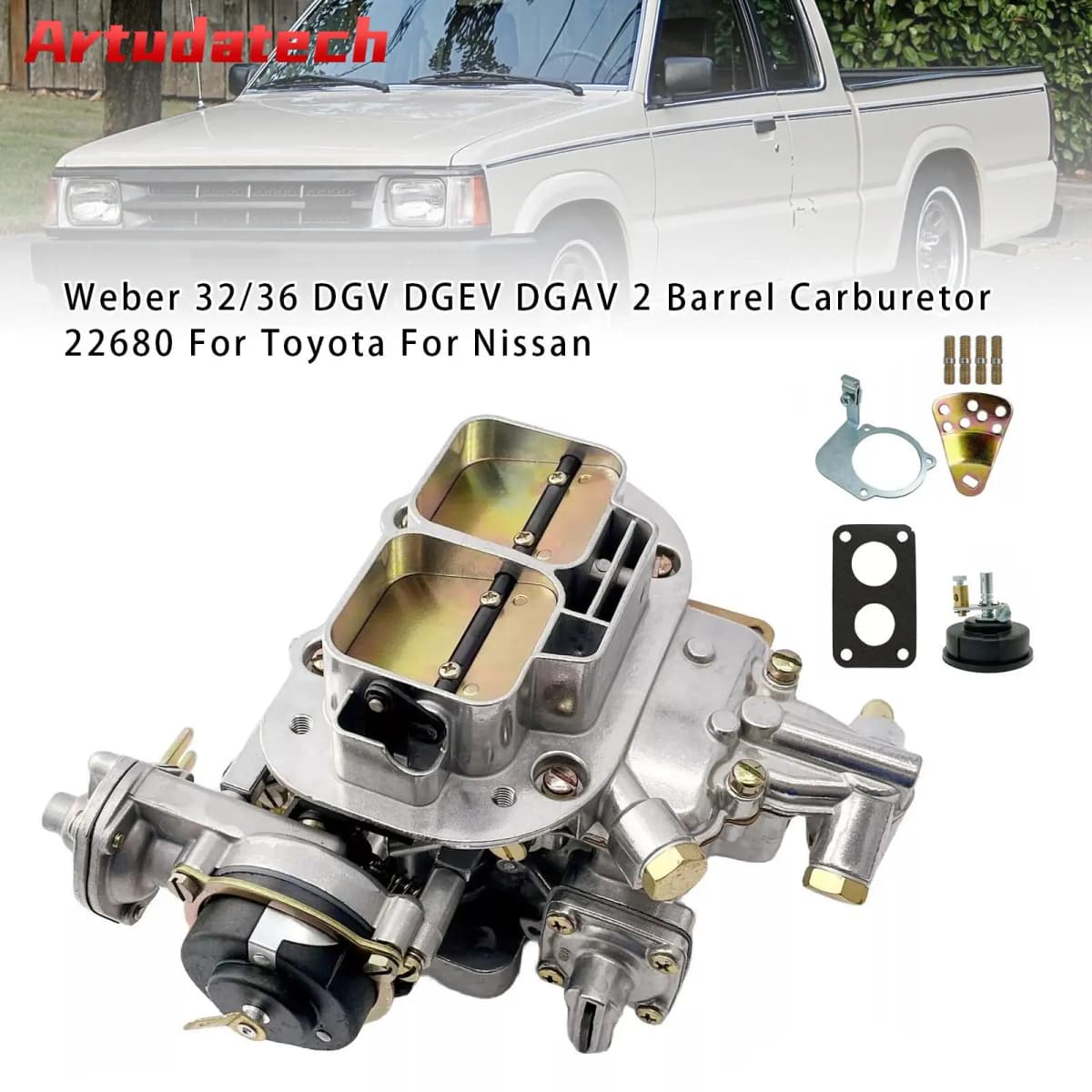 Artudatech 32/36 DGV DGEV DGAV 2 Barrel Carburetor 22680 For Toyota For Nissan