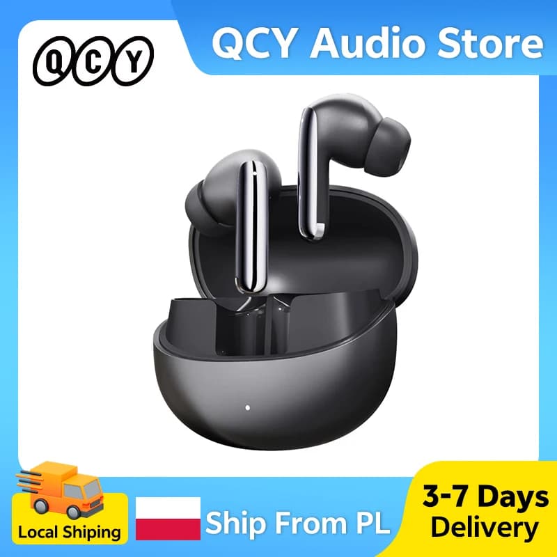 QCY MeloBuds Pro Wireless Earbuds Bluetooth 5.3 Adaptive Hybrid 46dB ANC Earphones LDAC Hi-Res Dual Connection Headphones