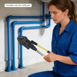 Hardened Steel Pipe Pressing Crimping Tools Press Jaw with 4 Types of TH Molds for Connecting Aluminum-Plastic Pipes