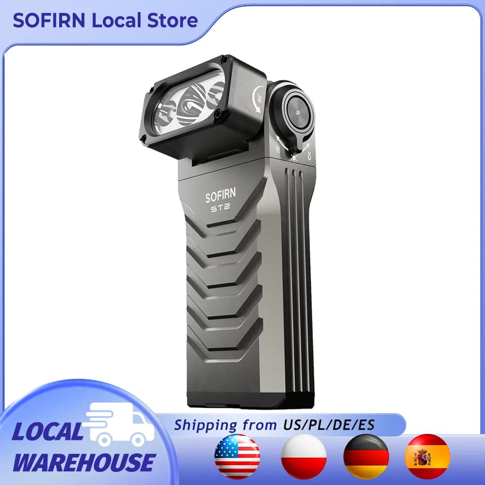 SOFIRN ST2 3000LM Flashlight SFT42R LED 6000K Red Light 660nm with UV 365nm 21700 USB C Rechargeable EDC Torch