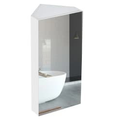 Bathroom Mirror wardrobe, 29.5x23.5x60cm Wall wardrobe, Corner wardrobe