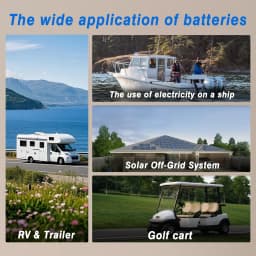 SJY LiFePO4 12V 24V 48V 100Ah 300Ah lithium iron phosphate battery, Rechargeable battery for boats/campers/vans/solar systems