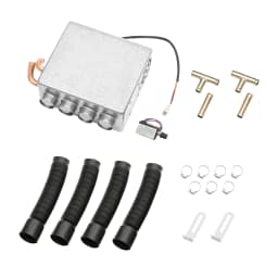 Car Seat Heater 12V 4-Way Heater 28*23*10cm Universal Auto Car Heater 2x2.75in Air Inlets for Cars/ Trucks/Ships/RVs/Harvesters