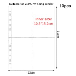 A4 Transparent Album Binder Photocards Holder Ins Book For Photo Card Stamp Organizer Student School Stationery Birthday Gifts