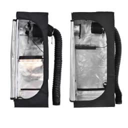 Grow Tent Complete System Grow Tent Growing Greenhouse with Fan, Carbon Filter, LED Dimmable Full Spectrum Grow Lamp