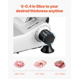 SucceBuy 10 inch Commercial Meat Slicer Electric Deli Food Slicer 180W Meat Cutter w/ Premium 65Mn Blade Food Slicer Machine