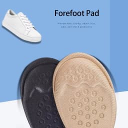 Forefoot Pads for Women High Heels Half Insoles Forefoot Anti-Slip Pain Relief Insert Shoe Size Reduce Filler for Too Big Shoes
