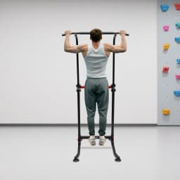 Multifunction traction training device, Height adjustable Indoor/ outdoor traction bar for home& gym, Fitness device 150 kg Load