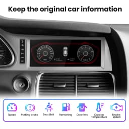Junsun Wireless CarPlay Android Auto Car Radio For Audi Q7 4L 2006-2015 MMI 2G 3G 8 core 4G WiFi BT GPS Touch Screen Autoradio