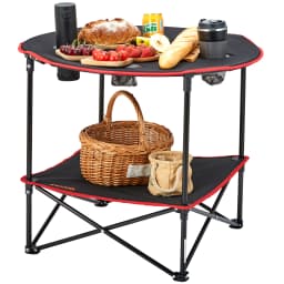 SucceBuy Outdoor Camping Folding Table Picnic BBQ Ultralight Foldable Table Barbecue Dinner Desk for Fishing Hiking Lightweight