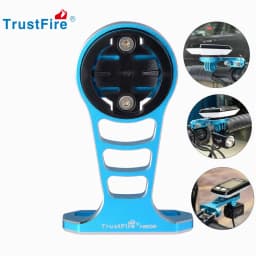 Trustfire HE06 Bicycle Computer Holder Bracket Aluminum Alloy Extend Base Mount Extension Holder Black for Garmin/Bryton/Catey