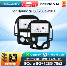 360Camera Carplay Android Car Radio For Hyundai I30 i30 AT MT 2006-2011 Car Multimedia Player Navi GPS 2Din Autoradio 4G-LET RDS