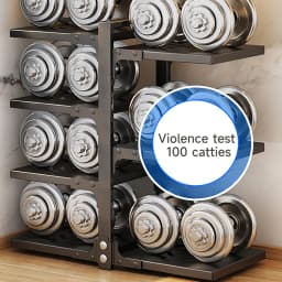 7-Layer PotS and Pans Storage Rack Kitchen Countertop Sink Cabinet Pot Rack Carbon Steel Partition Storage Rack Drain Rack