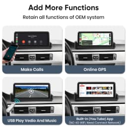 Junsun Linux System Car Radio For BMW E90 E91 E92 E93 2005-2012 Wireless CarPlay Andorid Auto Touch Head Unit Multimedia Stereo