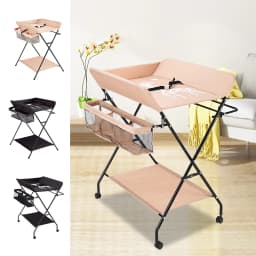 Baby Infant Changing Table Folding Diaper Station Nursery Organizer W/ Storage