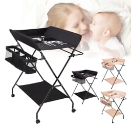 Baby Infant Changing Table Folding Diaper Station Nursery Organizer W/ Storage