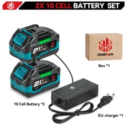 ONEVAN 18V-21V 22500mAh 15000mAh Lithium Ion Battery Rechargeable Battery With Charger For Electric Wrench Chainsaw Power Tool