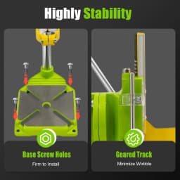 Professional 90° Rotating Drill Stand Drill Guide Drill Stand for Hand Drill with Work Table Adjustable Drill Stand for Drill