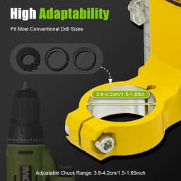 Professional 90° Rotating Drill Stand Drill Guide Drill Stand for Hand Drill with Work Table Adjustable Drill Stand for Drill