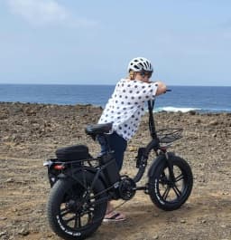 Cacewheel Y20 Adult Electric City Bike Foldable 18AH Battery, 20*4 Thick Tyreaaa