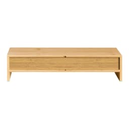 SoBuy FRG198-N monitor screen stand monitor booster screen higher bamboo stand with 2 drawers